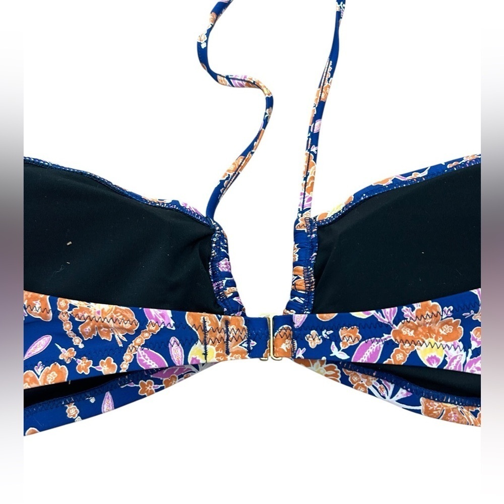 J. Crew Square Halter Bikini Top Floral Painted Block Print Women’s Plus 2X NWT - Picture 7 of 13